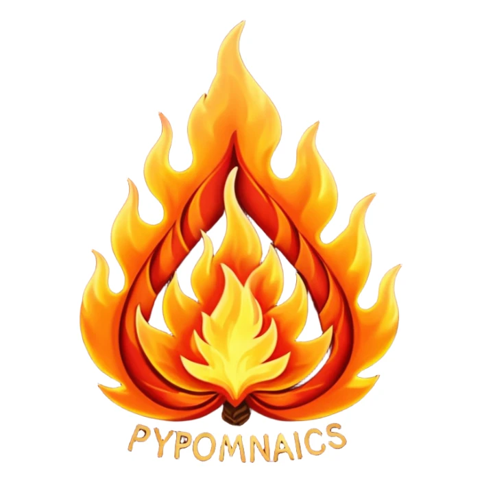 Can you make Christmas decorations cooperative with fire and have the text pyromaniacs  sticker