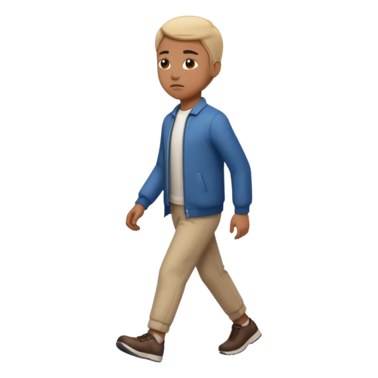 emoji of a purposeful person walking forward with focus sticker