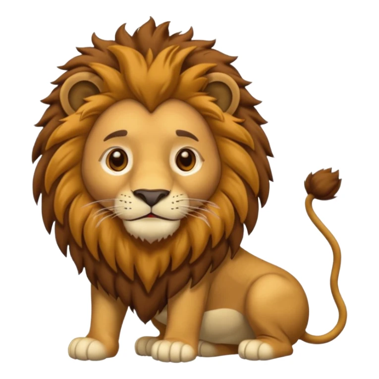 man in lion  costume  sticker
