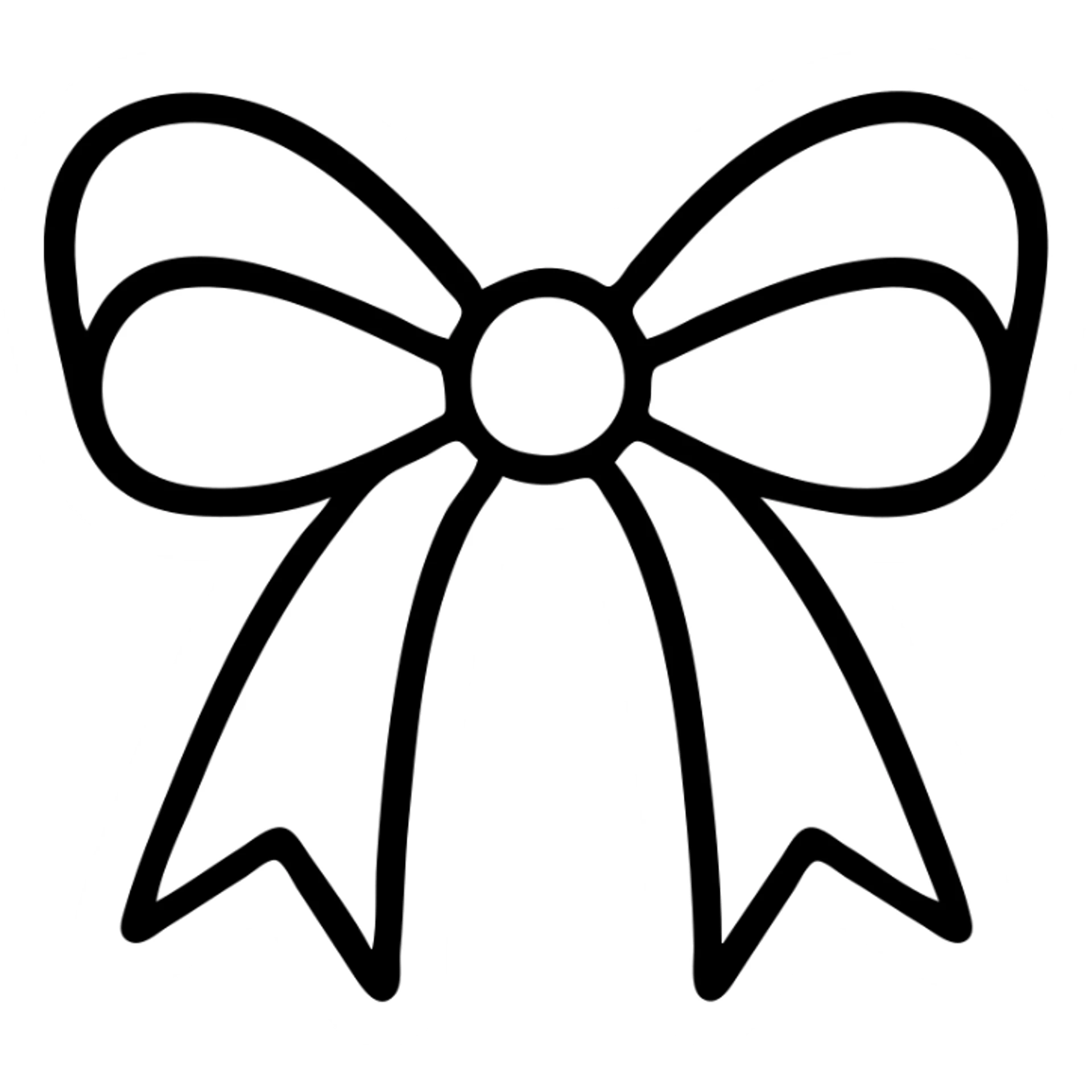 coquette bow, minimal icon style, clean lines, simple, modern, no text sticker