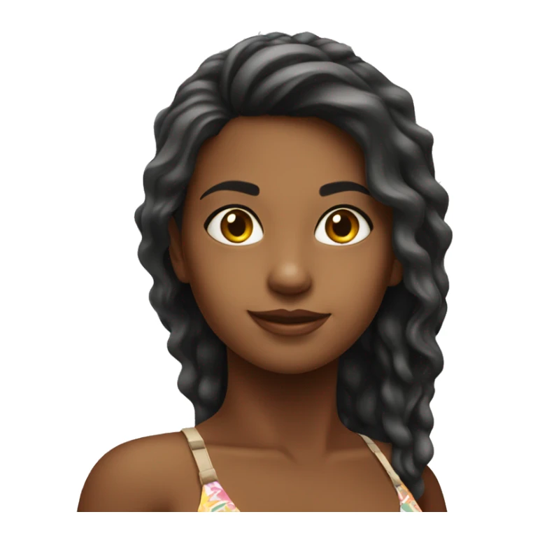 a brazilian girl in bikini sticker