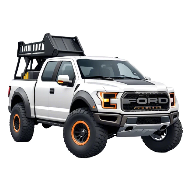 Ford f150 Raptor - Ford (Model Year: 2024) (Iconic colour: White) sticker