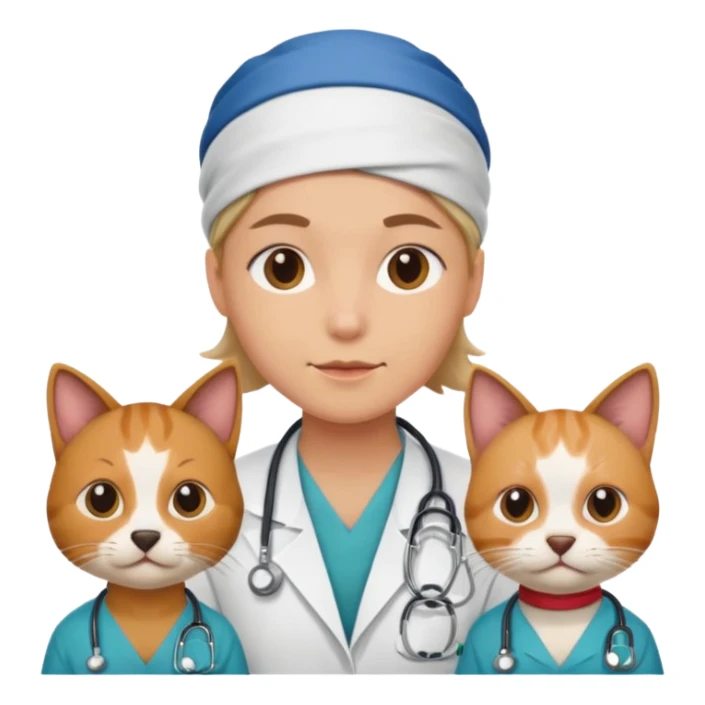 doctors with bandanas cat or dog sticker