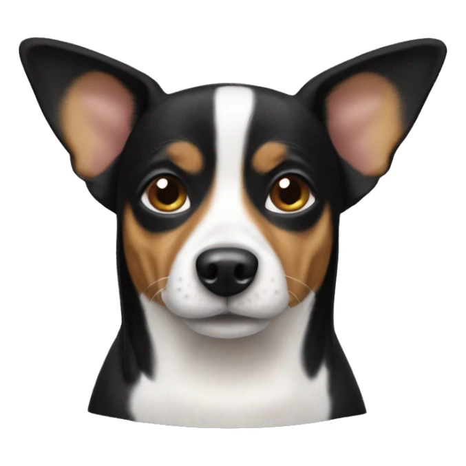 Black chihuahua mixed with basset hound sticker