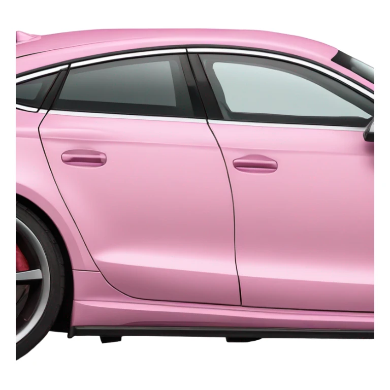 baby pink audi rs7 sticker