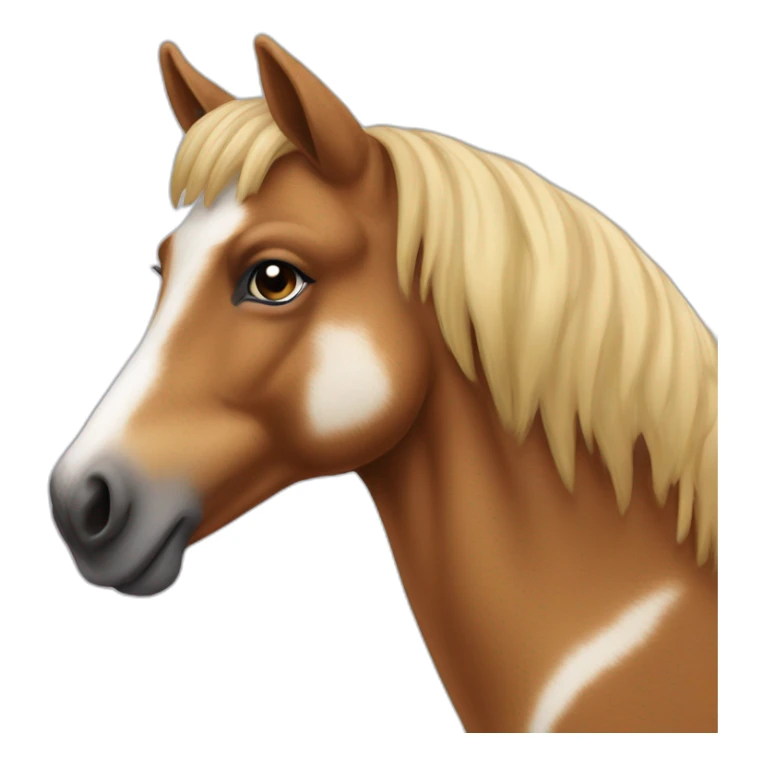 berger australien qui fais un bisous a un cheval sticker