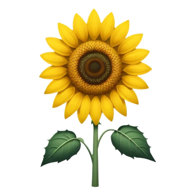black and white minimalistic  sunflower outline emoji sticker