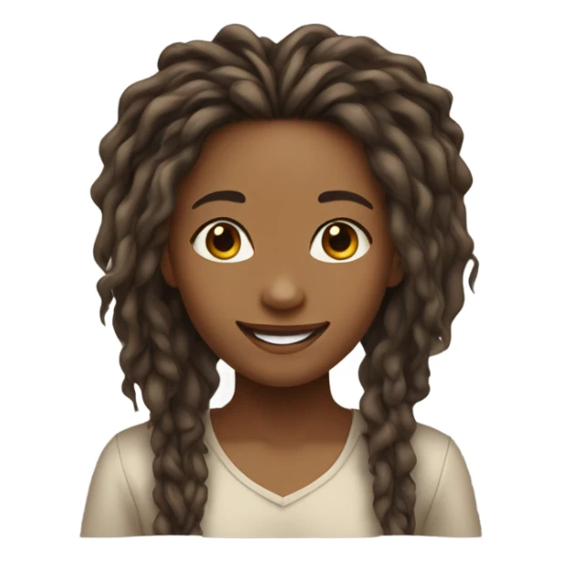 Girl with dread sticker