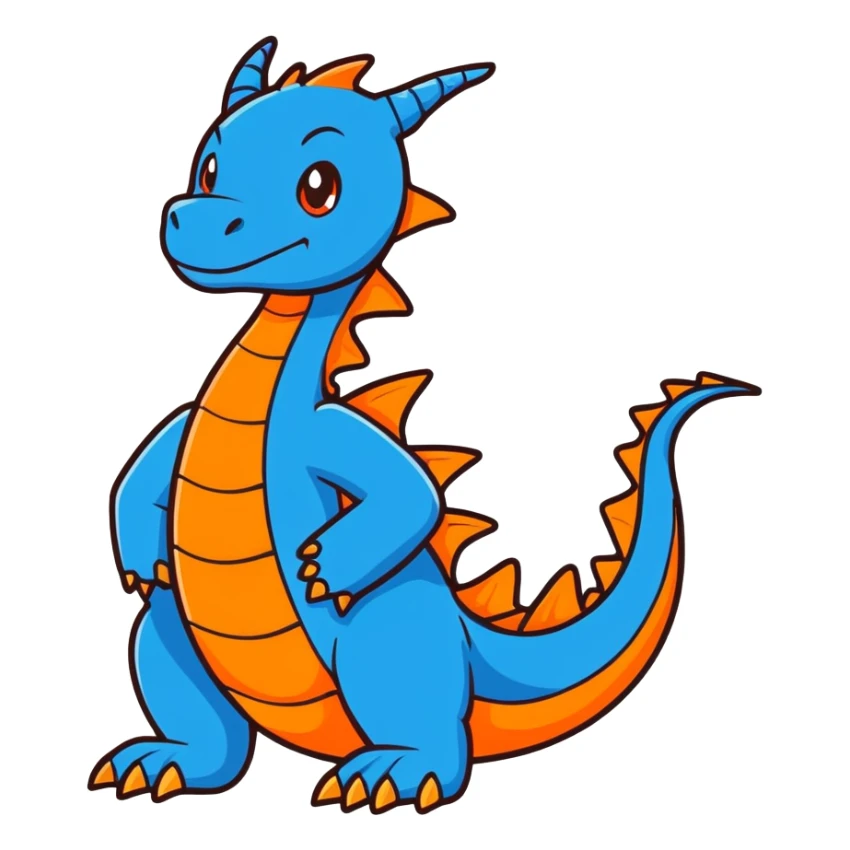 blue dragon sticker