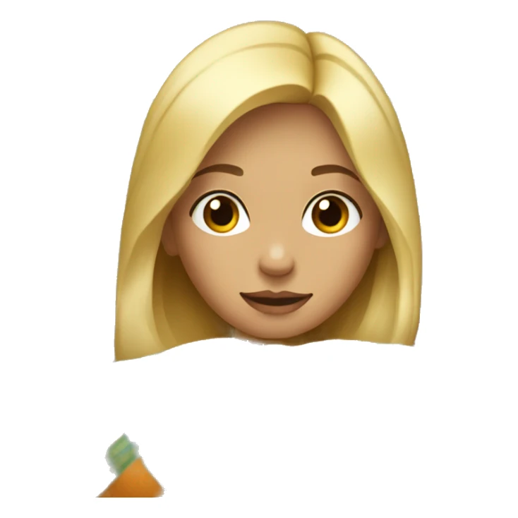 Blond girl laying on the couch with a blanket around her sticker