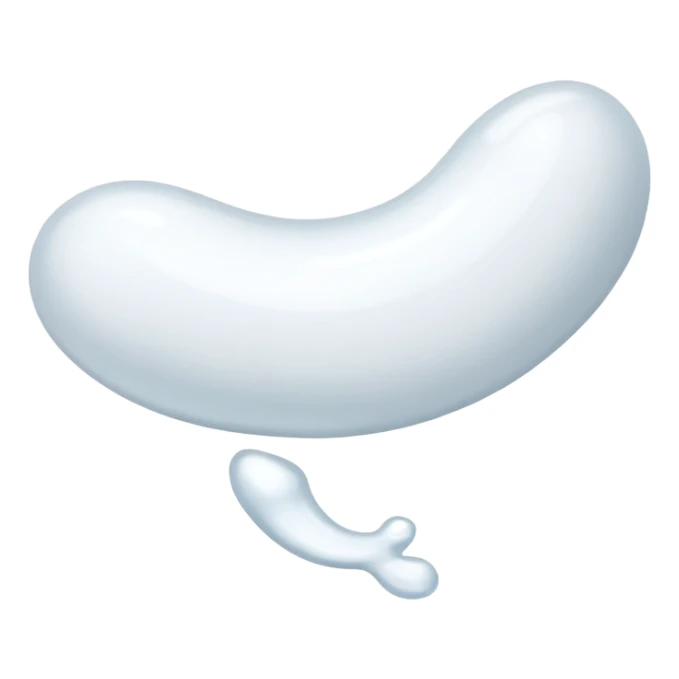 White semen projecting from left to right  sticker