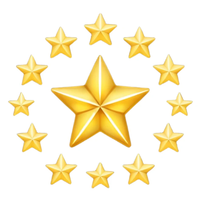 Can u make a emoji with 15 stars in a circle sticker
