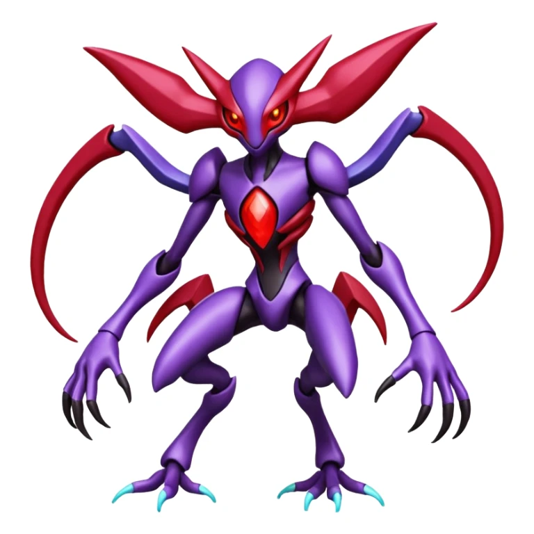 Darkrai-Deoxys-Genesect-Fakémon-hybrid-creature (full body)  sticker