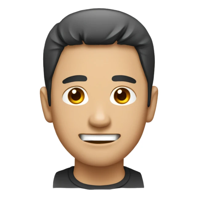 Hombre con rasgos asiaticos marcados sticker