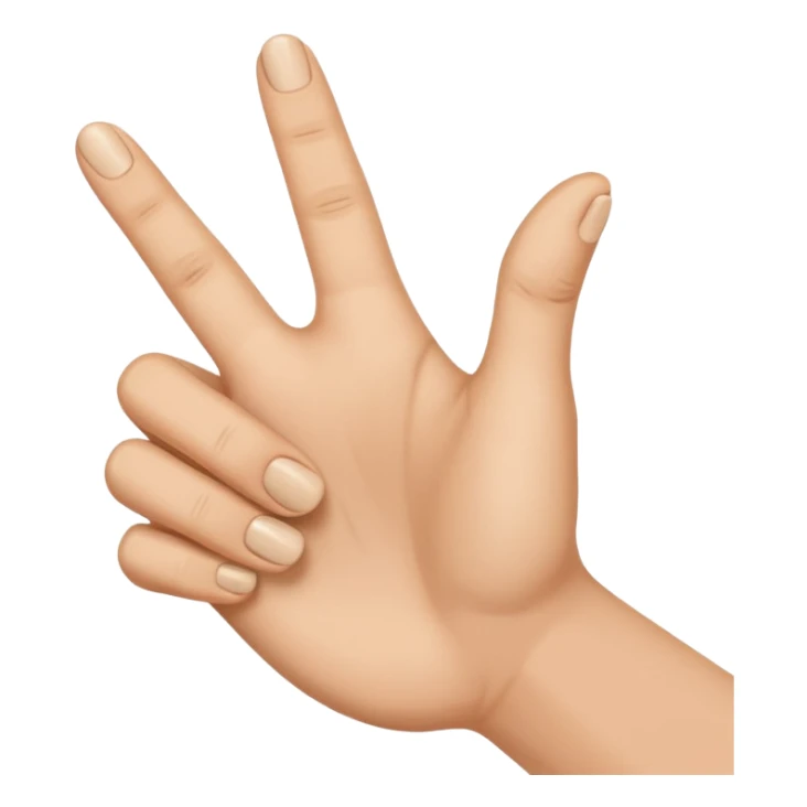 Index and thumb pinching together  sticker