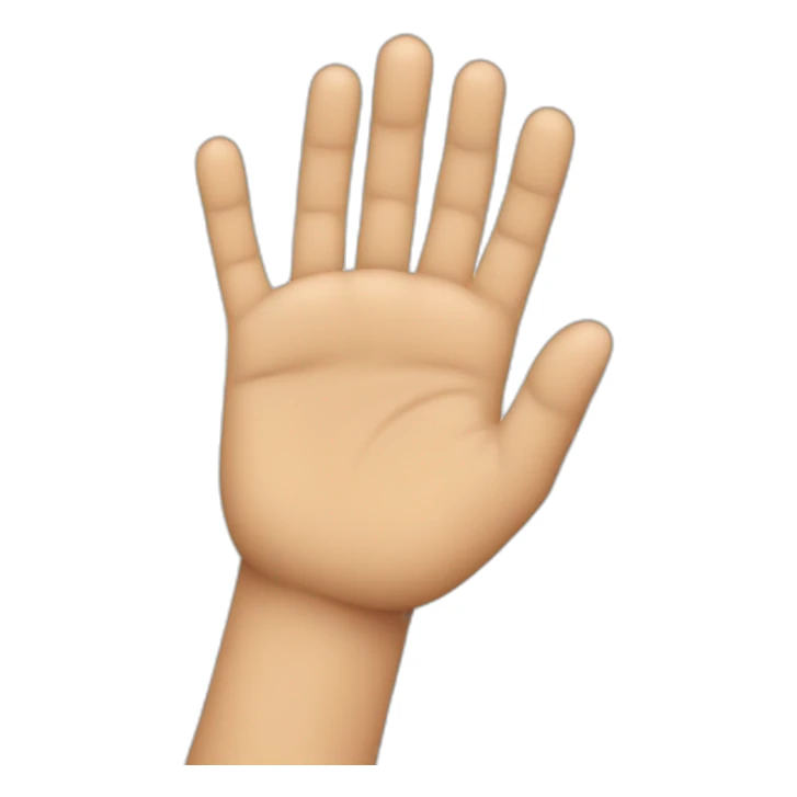 Una mano con el dedo índice a la mitad  sticker