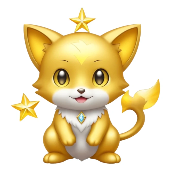White and Golden Divine Holy Glorious Shiny Sparkly Shinx sticker