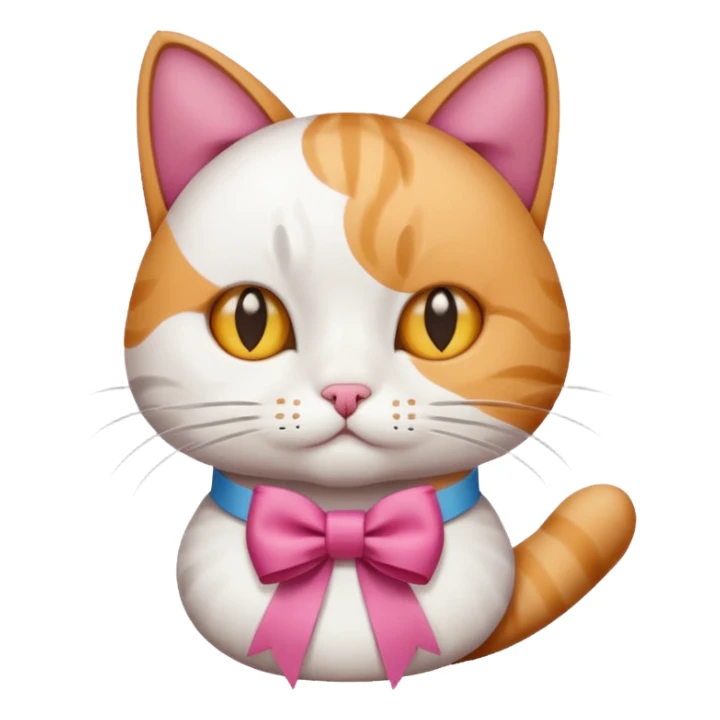 Kurdele takıp kapak yapan kedi sticker