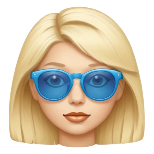 Blondie voy with blue sunglasses sticker
