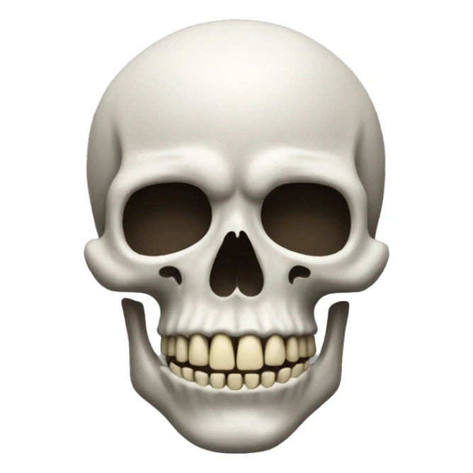 gen z skull emoji very funny but not really sticker