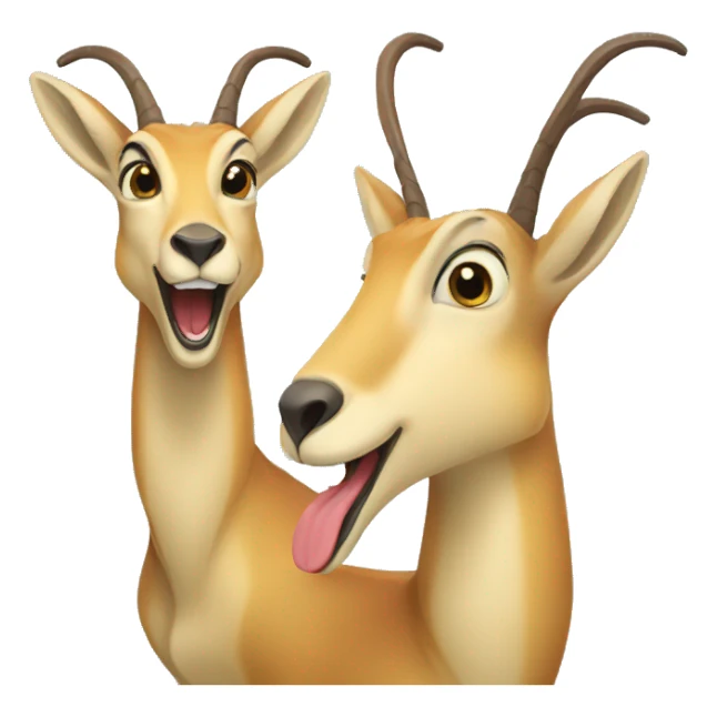 family of laughing chamois sticker