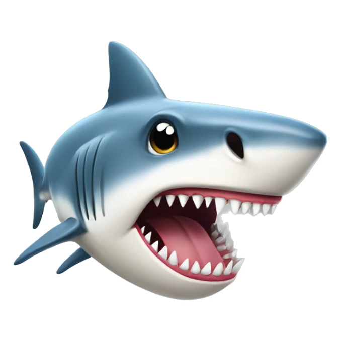 Shark that is half dog but is also very cool sticker