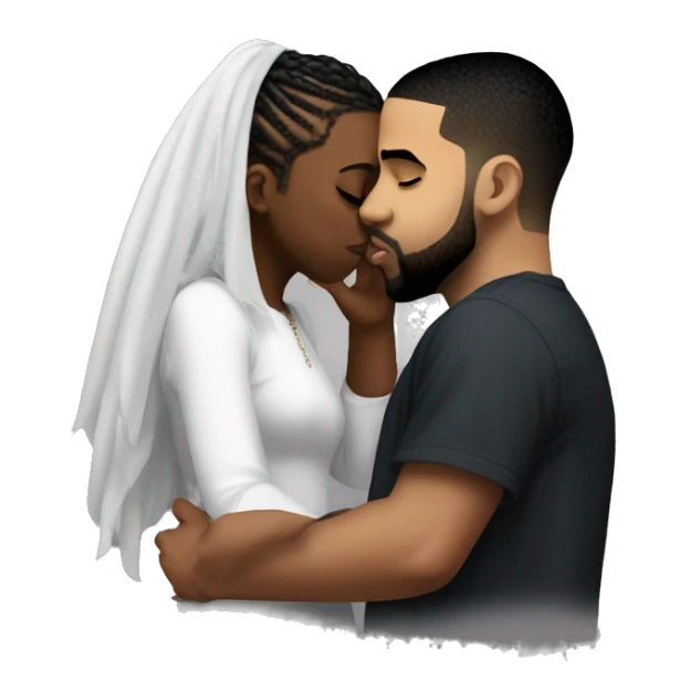 drake kissing kendrick lamar sticker
