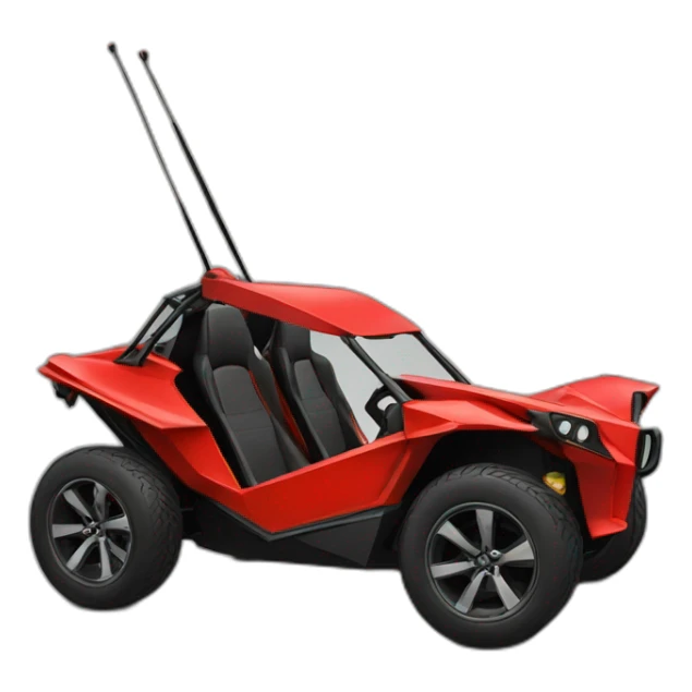 car slingshot polaris red with a black dog inside sticker