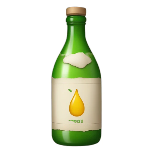 Bouteille avec un parchemin à l'intérieur sticker