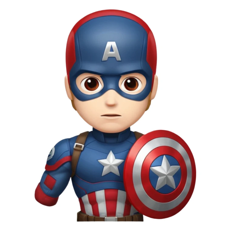 Capitan america con lo scudo del Milan sticker