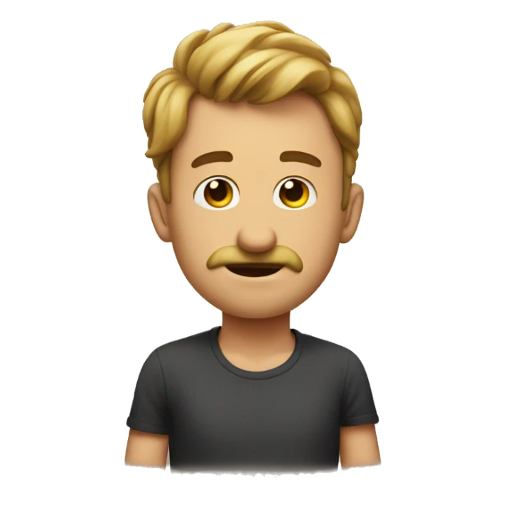 Guy emoji grabbing a nose emoji sticker