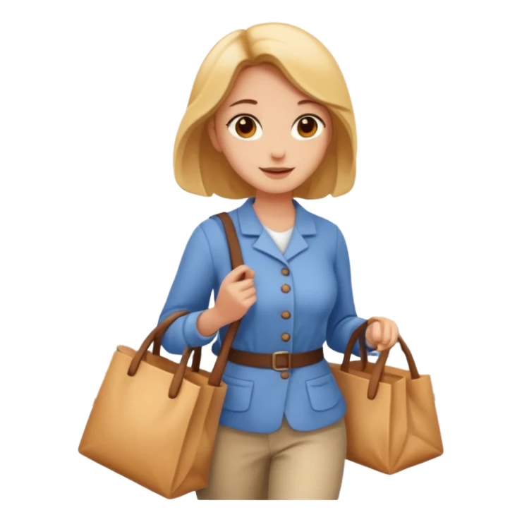 woman that is walking to the bakery sticker