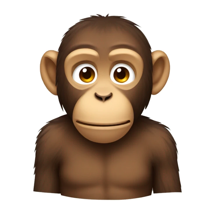 tired  monkey sticker