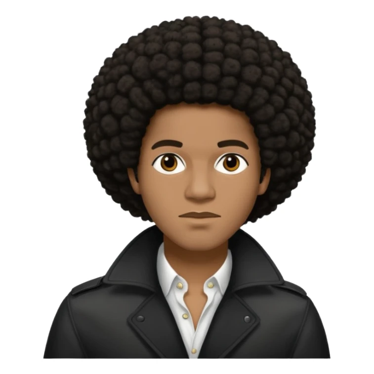 Maxwell, R&B Singer (b.1973) with dark brown afro hair  sticker