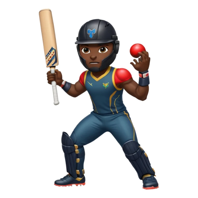 Black Panther in cricket sticker