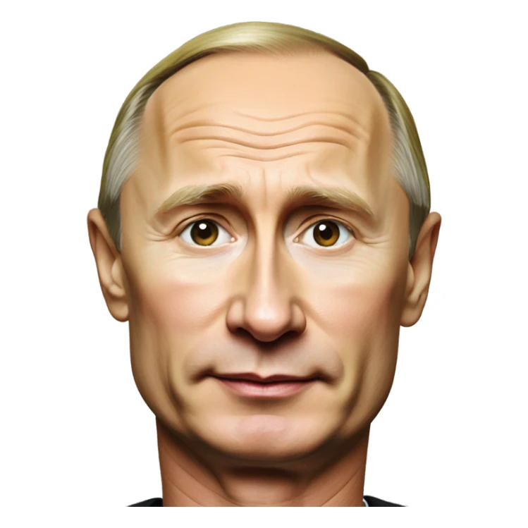 photorealistic president Putin sticker