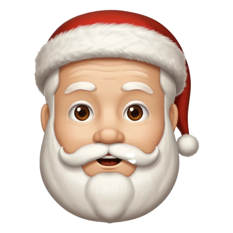 Santa Claus's mouth is zipped sticker