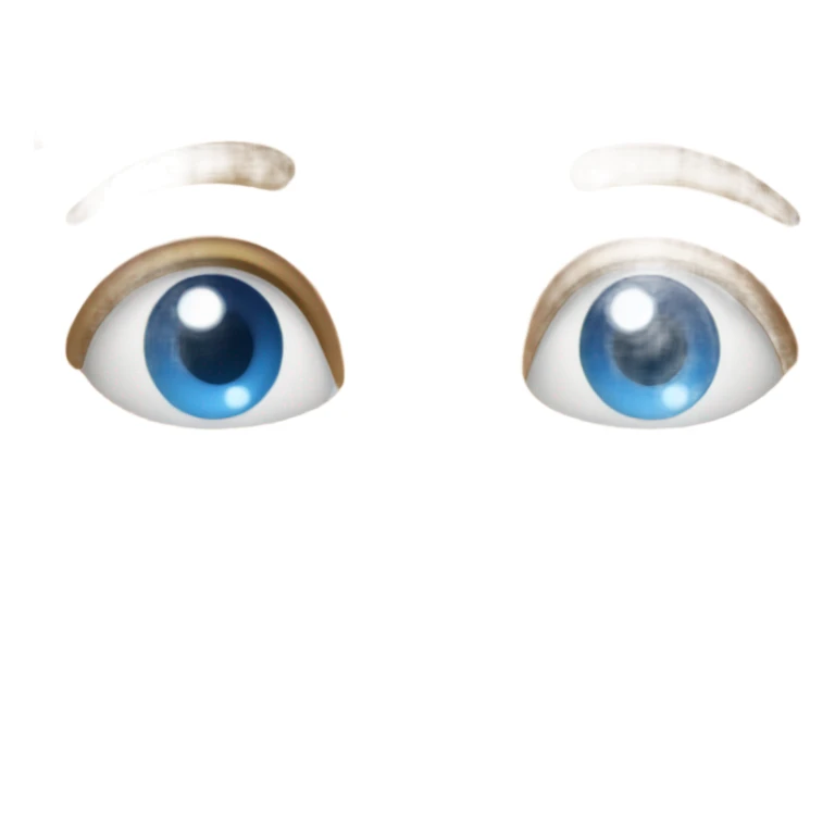 pair of blue eyes looking around sticker