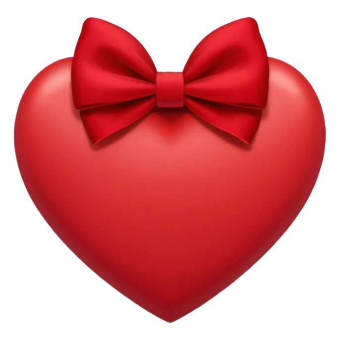 heart with a velvet bow, kpop sticker