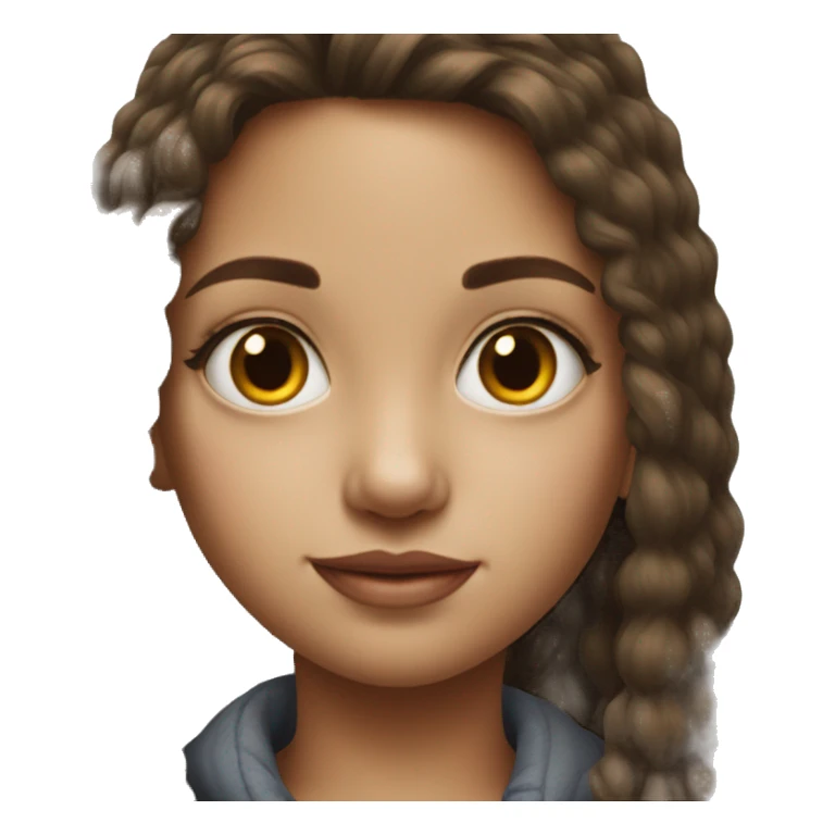 realistic portrait of a girl sticker