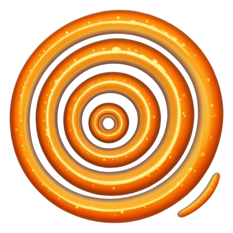 A spiral galaxy that is orange in color sticker