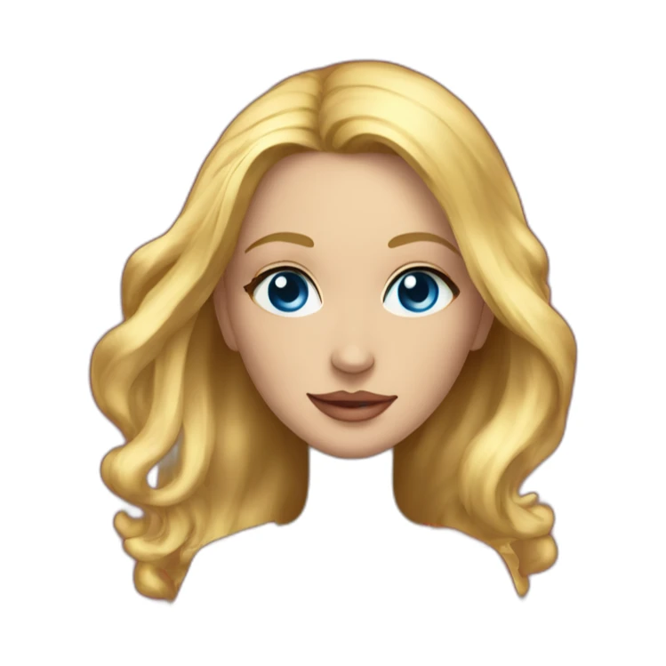 blonde-blue-eyed-goddess-in-red-goddess-robe sticker