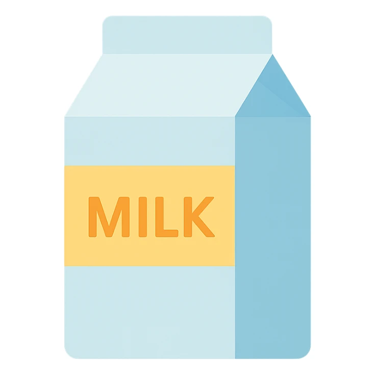 carton of milk sticker