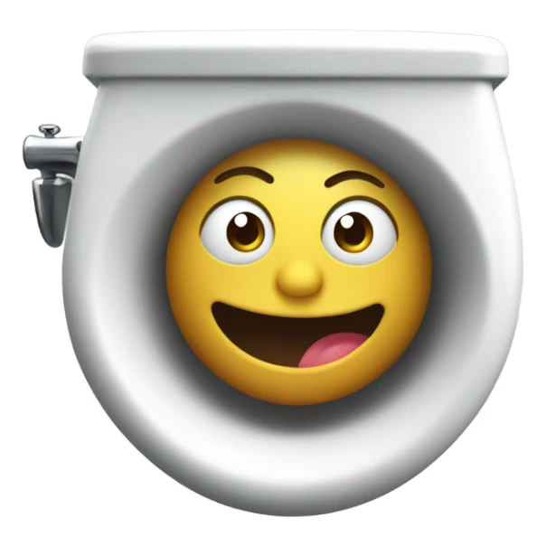 skibidi toilet mans face in toilet sticker