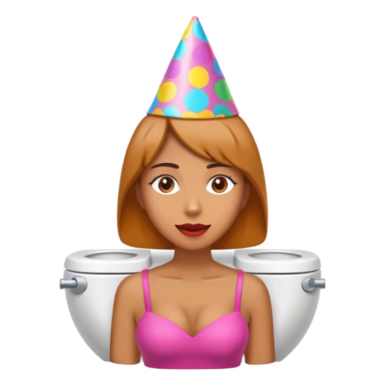 woMan in a Toilette Looking out of it  sticker