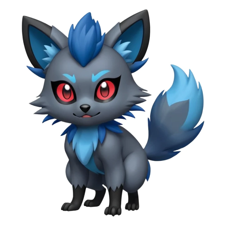 Zorua-Fakémon-hybrid-creature (full body)  sticker