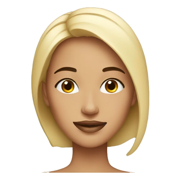 Woman skincare happy full face sticker