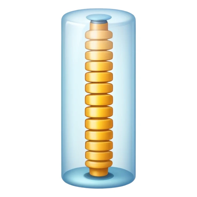 simplified spinal cord with few details sticker