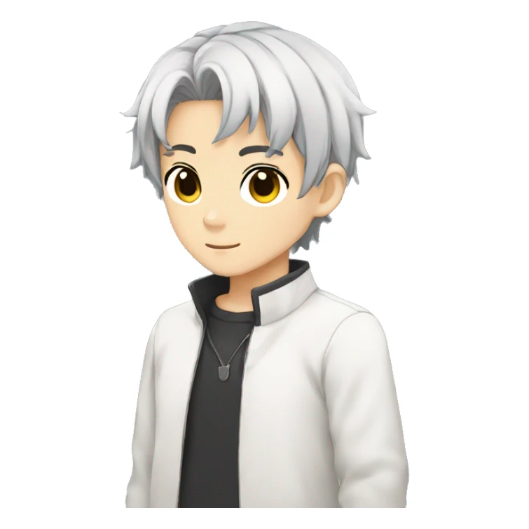 Black Hair Neko Anime Boy sticker