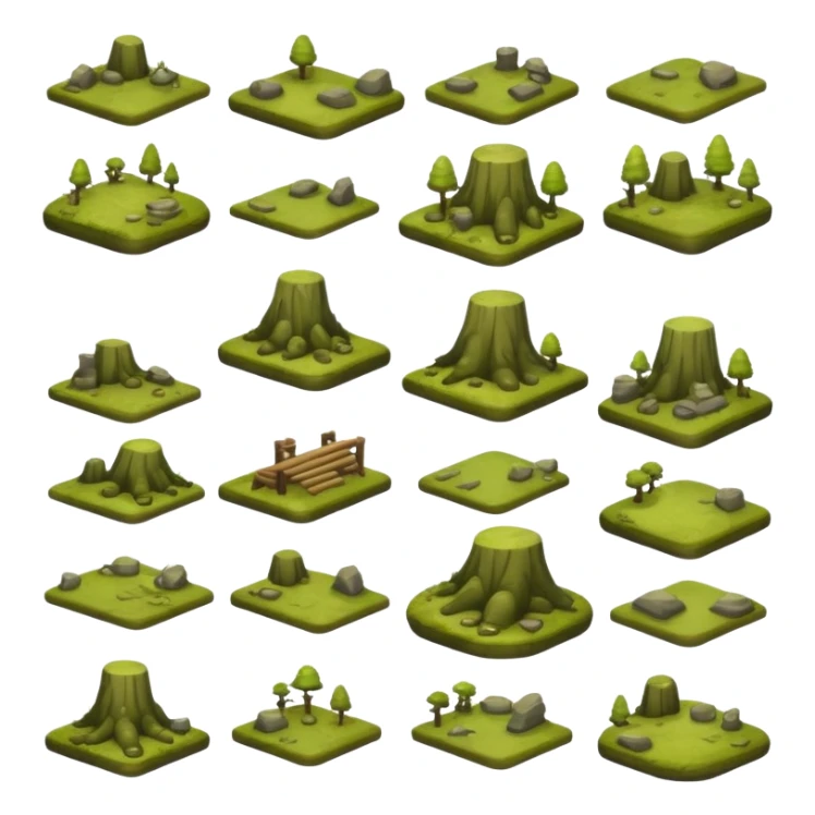 Green-brown-mossy-dusky-dull-bootcamp-aesthetic-scenic-scenery-Decoration sticker